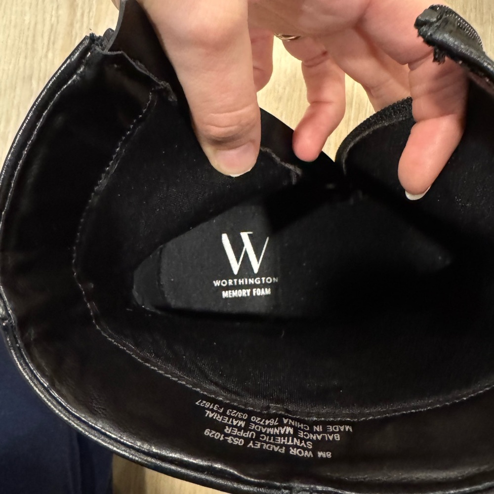 Worthington Black Heeled Ankle Boots - Picture 3 of 5